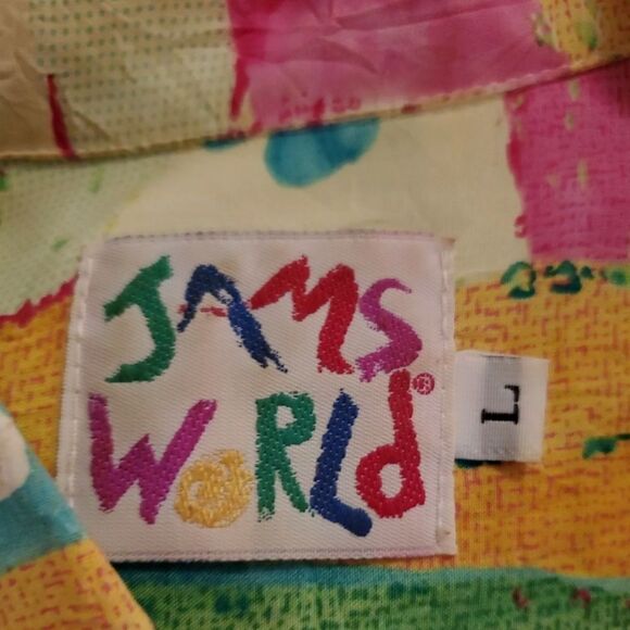 Vintage Jams World Dacy Hawaiian Aloha Shirt L - Picture 5 of 7